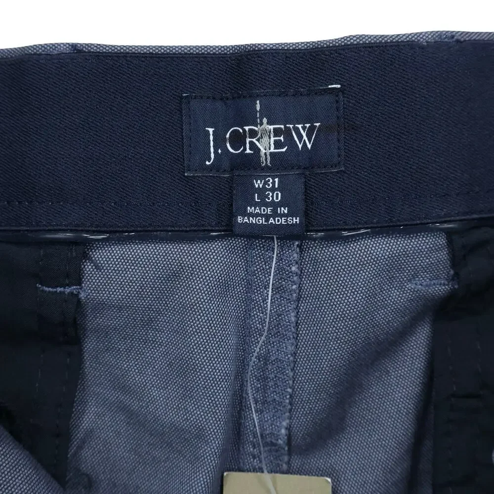 NWT J.Crew Men's 770 Straight-Fit Tech Oxford Pant Navy Oxford Blue Size 31x30